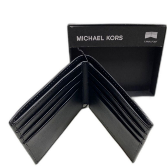 Michael kors men's pifold wallet with metallic Logo - Picture 5 of 8